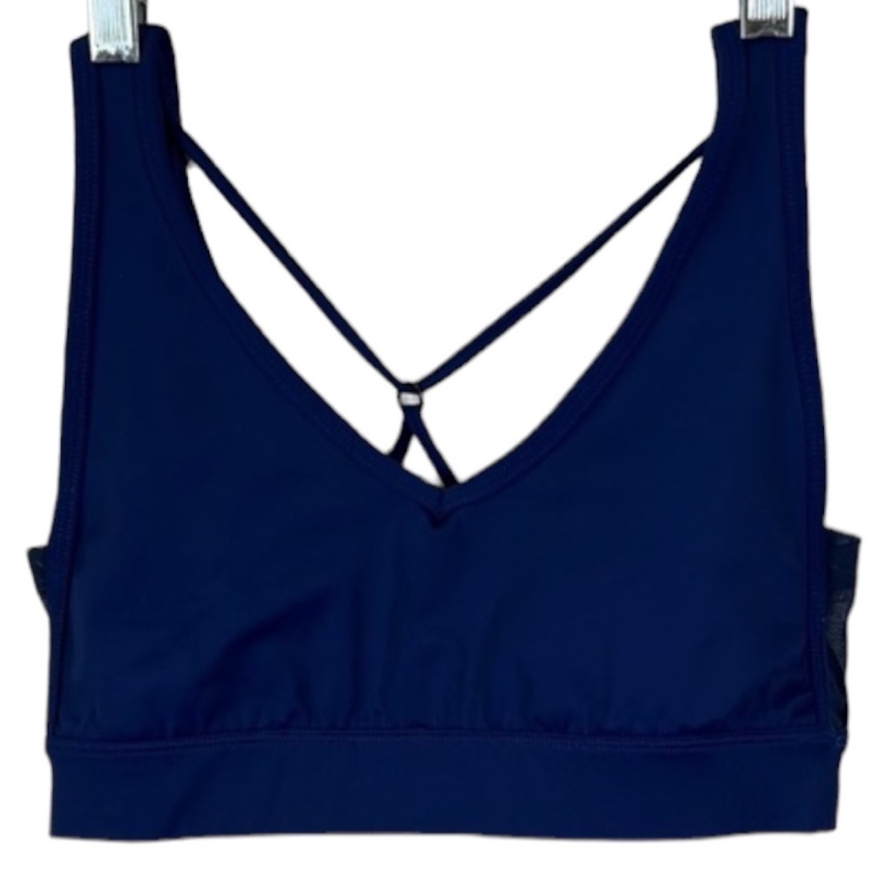 Wear It To Heart Criss Cross Back Athletic Bra Top Size S